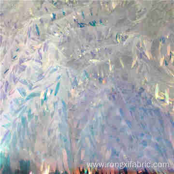 wholesale New Dress decoration leaf sequin fabric